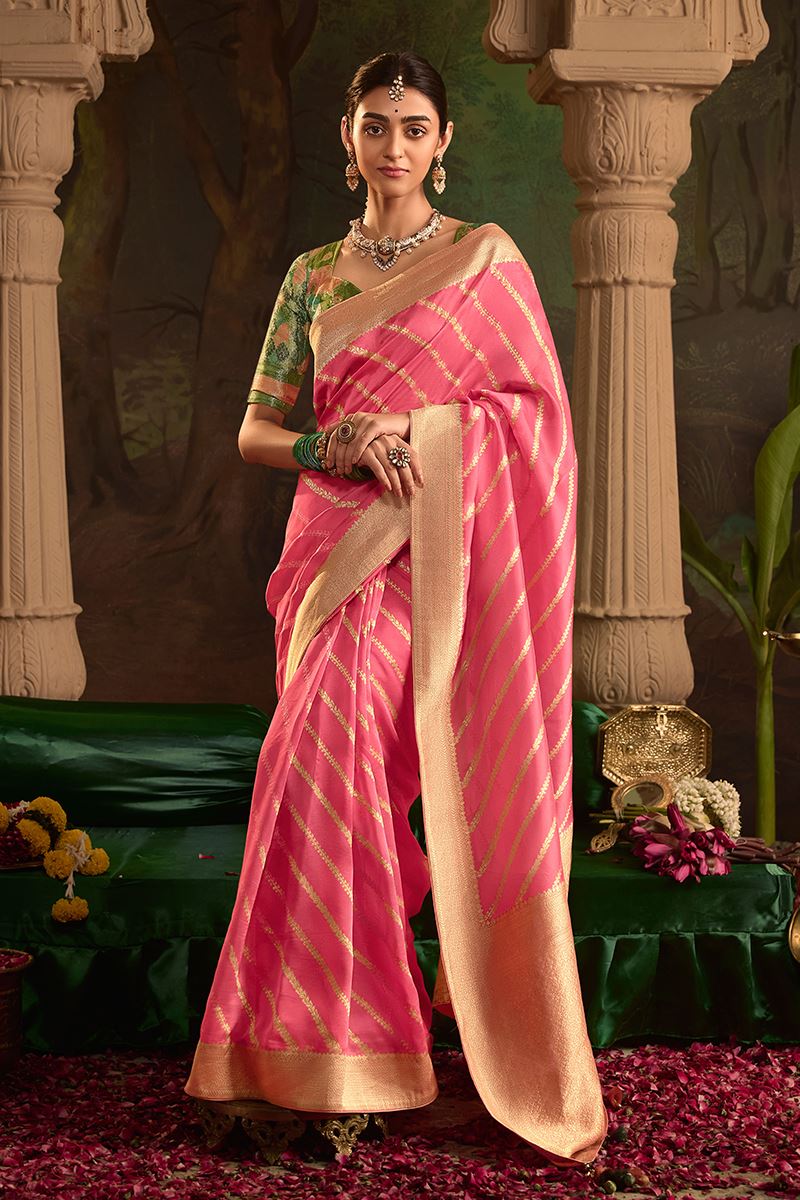 Striking Pure Crepe Dola Silk Designer Saree for Engagement, Reception, and Parties