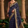 Flamboyant Pure Crepe Dola Silk Designer Saree for Engagement, Reception, and Parties