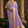Surreal Pure Crepe Dola Silk Designer Saree for Engagement, Reception, and Parties