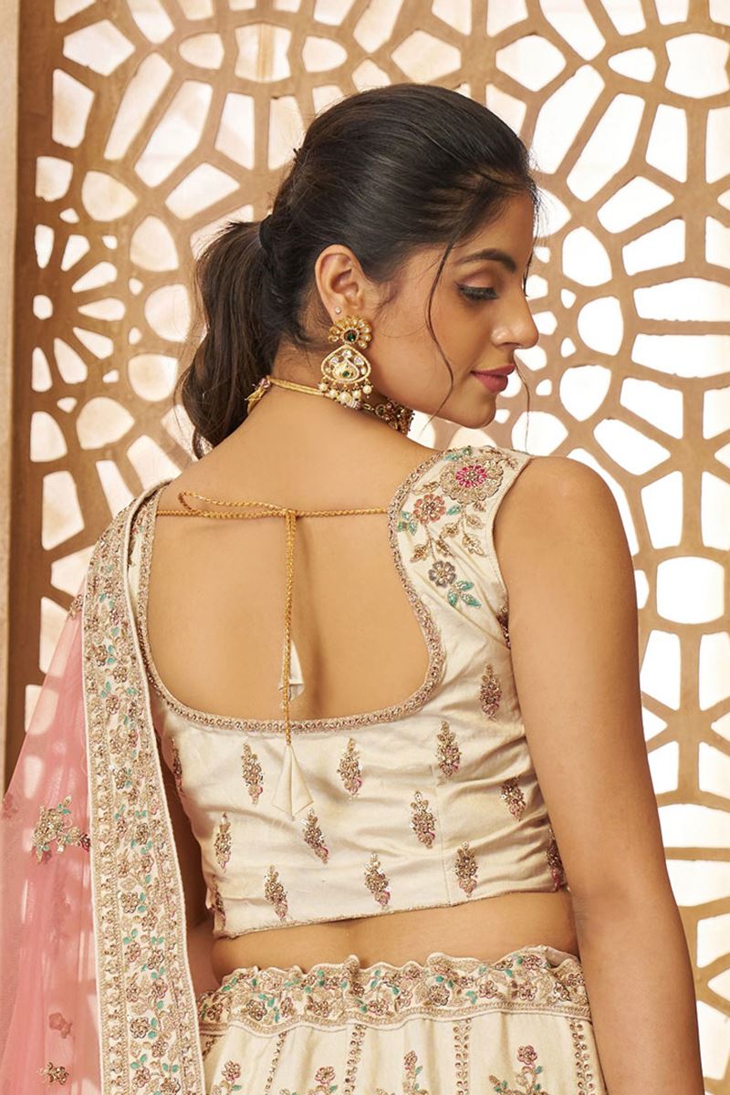 Captivating White Designer Indo-Western Lehenga Choli for Engagement, Reception, and Pre-Wedding Shoot