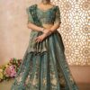 Lovely Green Designer Bridal Lehenga Choli for Wedding, Reception, and Mehendi