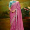 Royal Organza Designer Saree for Festivals, Sangeet, and Parties