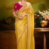 Glamorous Organza Designer Saree for Haldi, Sangeet, and Parties