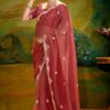Heavenly Organza Designer Saree for Reception, Sangeet, and Parties