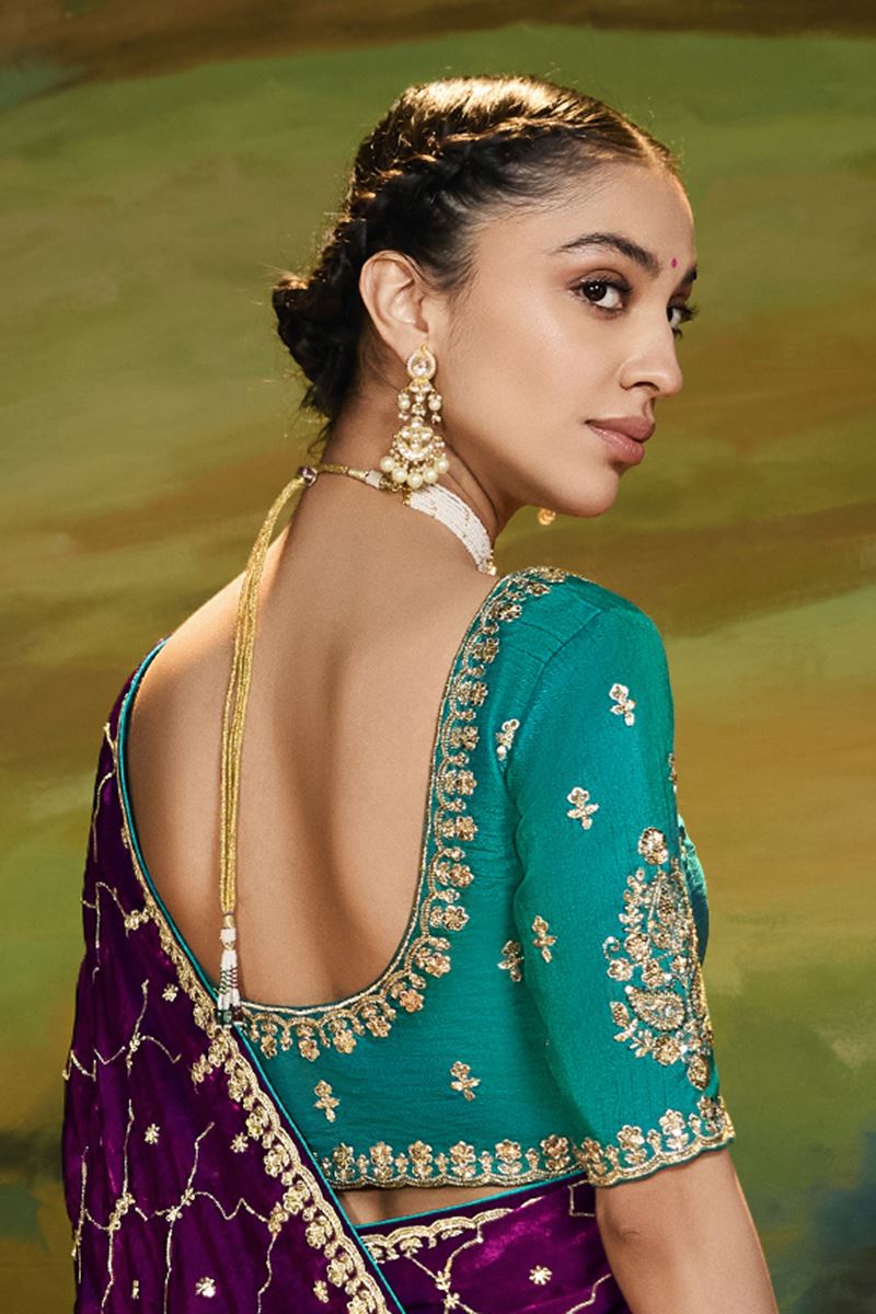 Astounding Organza Designer Saree for Reception, Sangeet, and Parties