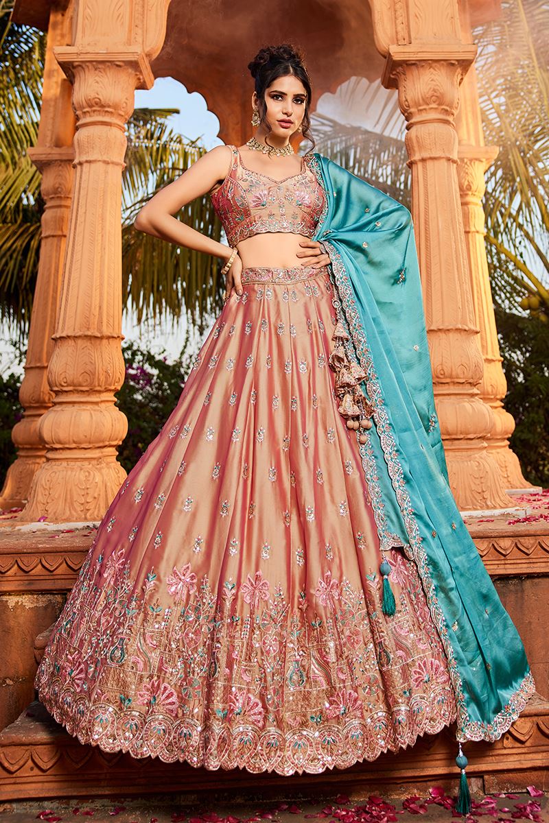 Creative Georgette Designer Indo-Western Lehenga Choli for Engagement, Wedding, and Reception