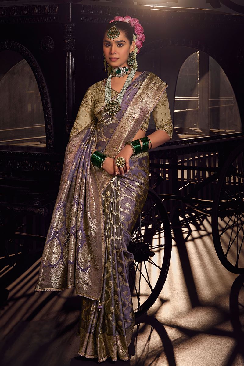 Creative Pure Viscose Tissue Designer Saree for Wedding, Reception, and Pre-Wedding Shoot