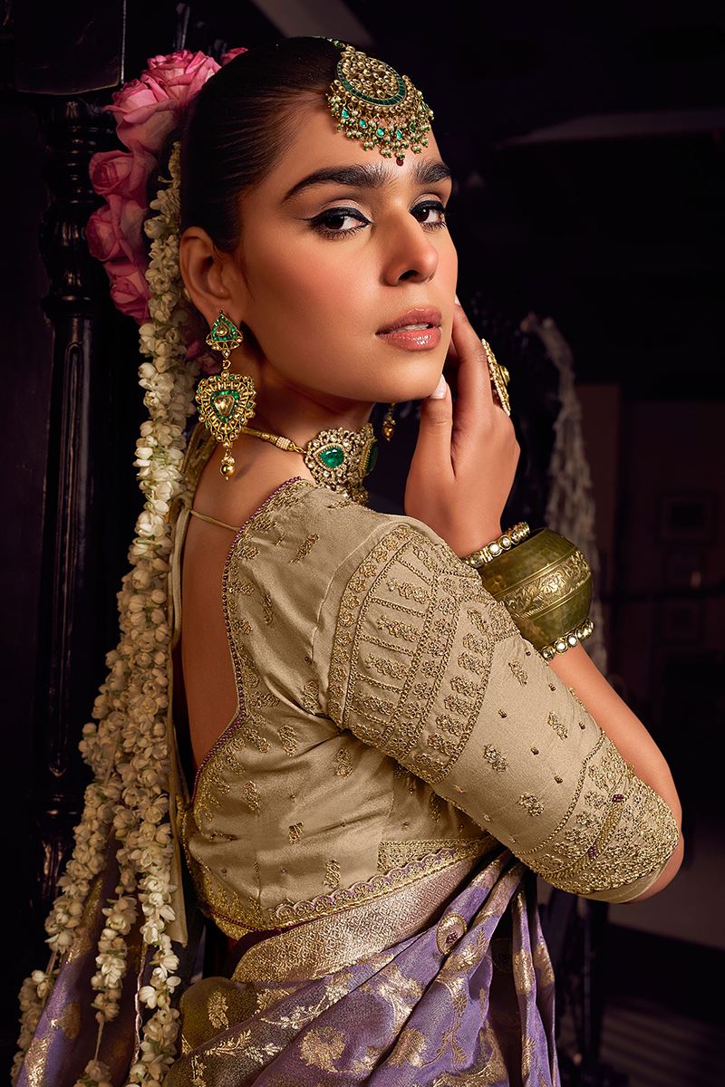 Creative Pure Viscose Tissue Designer Saree for Wedding, Reception, and Pre-Wedding Shoot