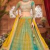 Trendy Yellow and Green Designer Wedding Lehenga Choli for Wedding, Reception, and Sangeet