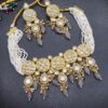 Flawless Grey Designer Necklace Set for Wedding, Reception, and Sangeet