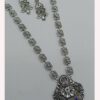 Charismatic Silver Designer Necklace Set for Festivals, Sangeet, and Parties