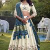 Breathtaking Off-White Designer Lehenga Choli for Festivals, Sangeet, and Parties