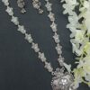 Classy Silver Designer Necklace Set for Festivals, Sangeet, and Parties