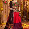 Charismatic Viscose Cotton Designer Navratri Lehenga Choli for Garba Dance and Festival Celebrations