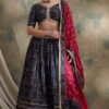 Creative Navy Blue Designer Lehenga Choli for Navratri Festival, Sangeet, and Parties