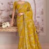 Bollywood Tissue Silk Designer Saree for Haldi, Wedding, and Reception