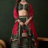 Exuberant Green Designer Lehenga Choli for Navratri Festival, Mehendi, and Parties