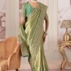 Mesmerizing Silk Designer Saree for Engagement, Wedding, and Reception