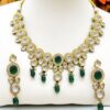 Attractive Green Designer Wedding Necklace Set for Mehendi, Wedding, and Reception