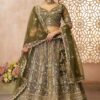 Exuberant Designer Bridal Lehenga Choli for Mehendi, Wedding, and Reception