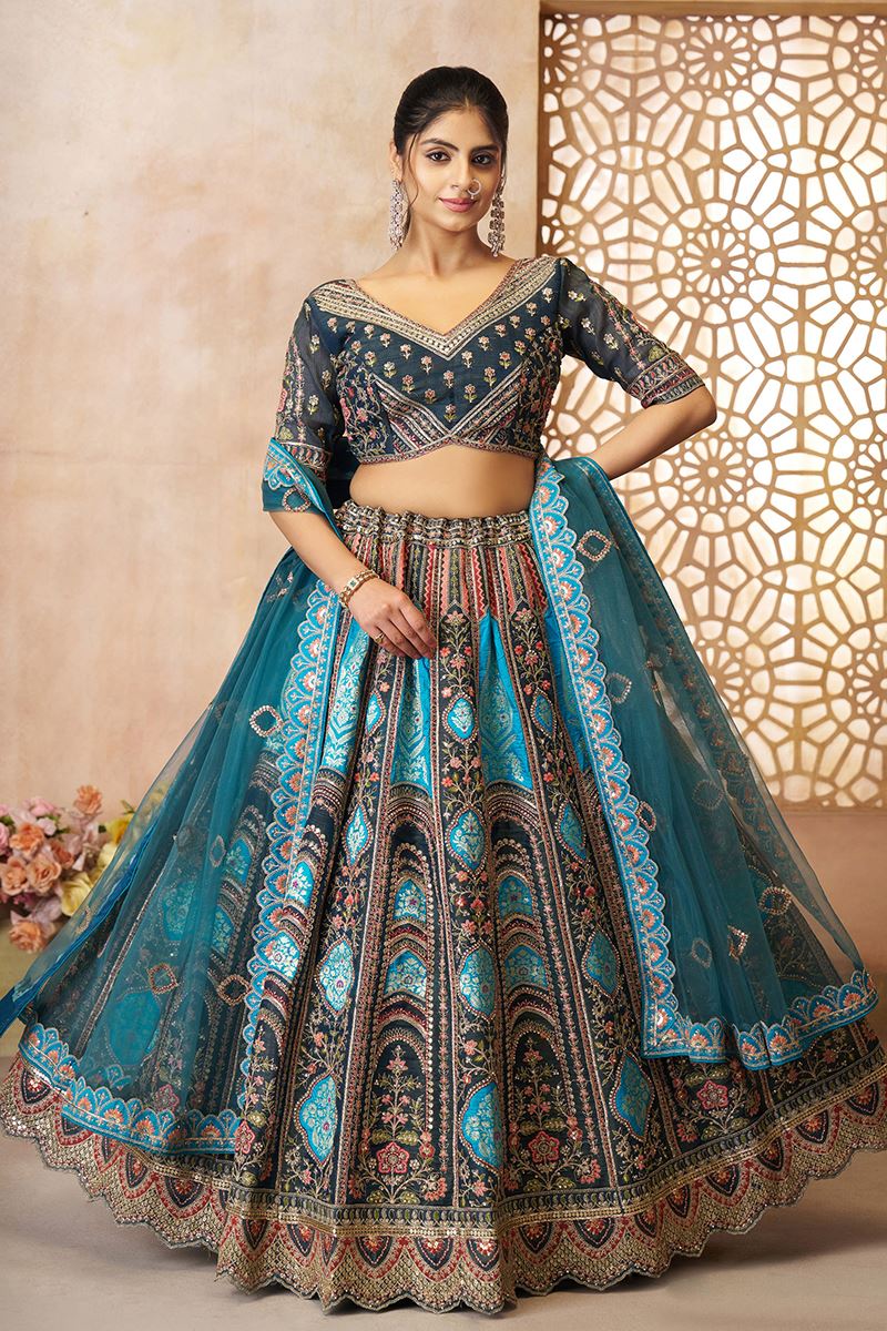 Dazzling Designer Bridal Lehenga Choli for Wedding, Reception, and Pre-Wedding Shoot