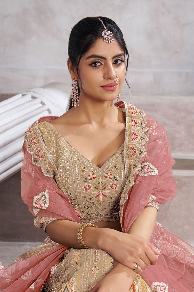 Classy Designer Bridal Lehenga Choli for Engagement, Reception, and Pre-Wedding Shoot