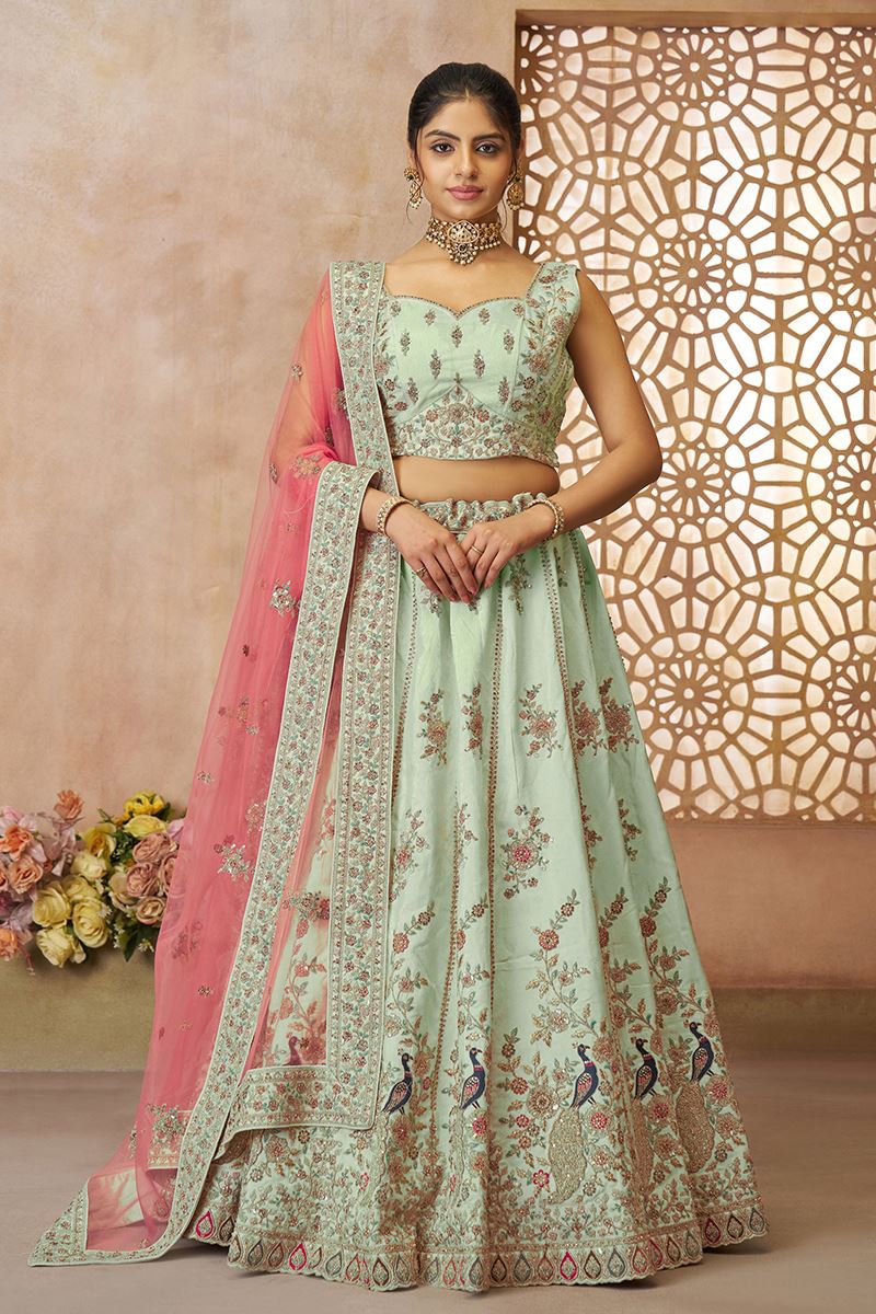 Irresistible Designer Bridal Lehenga Choli for Engagement, Reception, and Mehendi