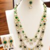 Delightful Green Designer Necklace Set for Mehendi, Wedding, and Reception