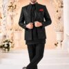 Aesthetic Black Designer Men’s Indo-Western Jodhpuri for Engagement, Reception, and Sangeet