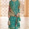 Astounding Dola Silk Jacquard Designer Straight Cut Suit for Festivals, Sangeet, and Parties (Unstitched suit)