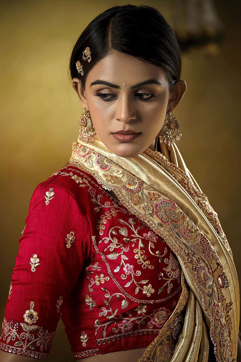 Royal Silk Designer Saree for Wedding and Reception