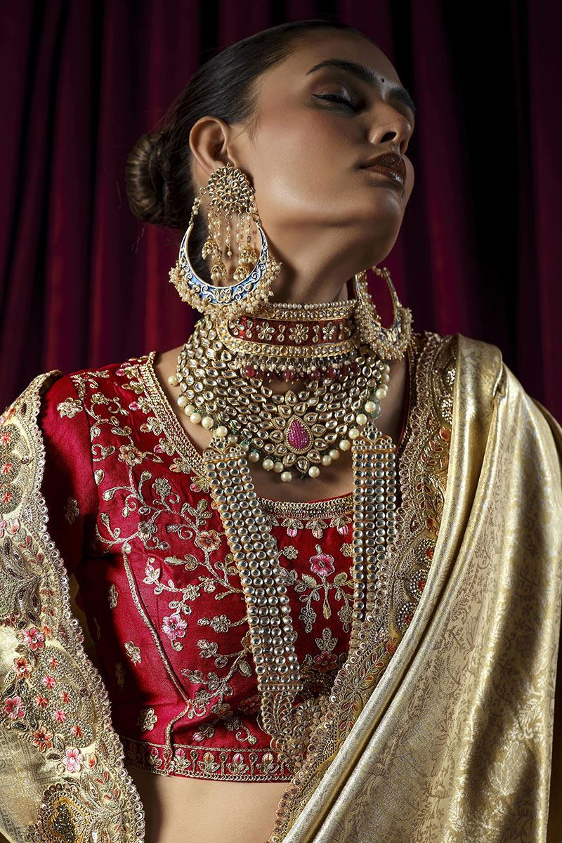 Attractive Silk Designer Saree for Wedding and Reception