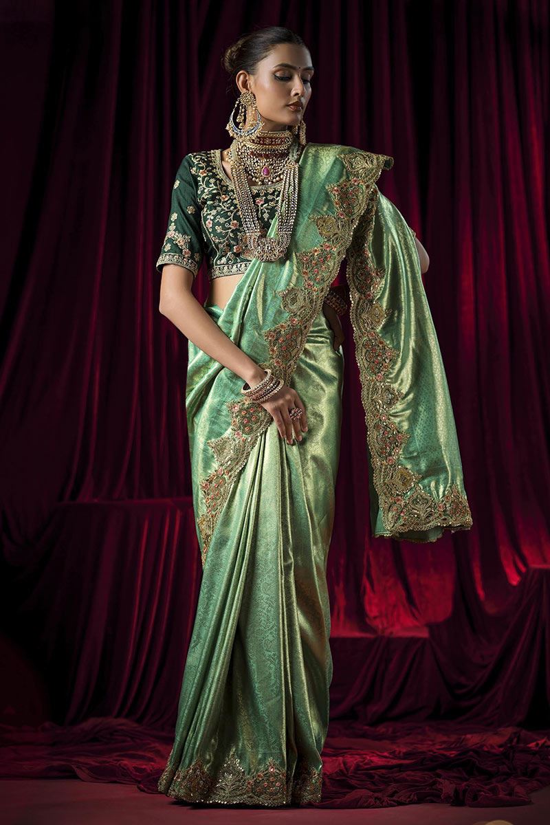 Beautiful Silk Designer Saree for Wedding and Reception