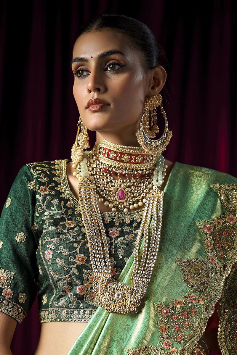 Beautiful Silk Designer Saree for Wedding and Reception