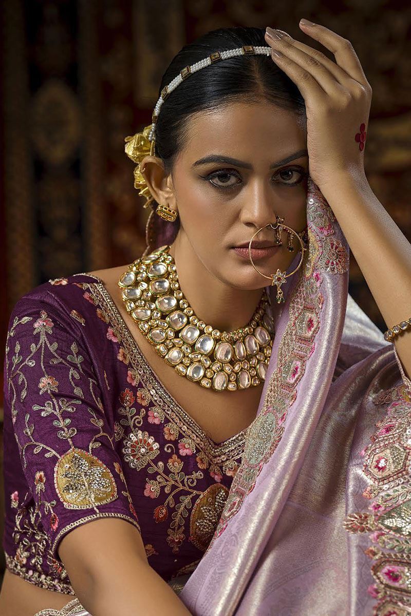 Royal Silk Designer Saree for Wedding and Reception