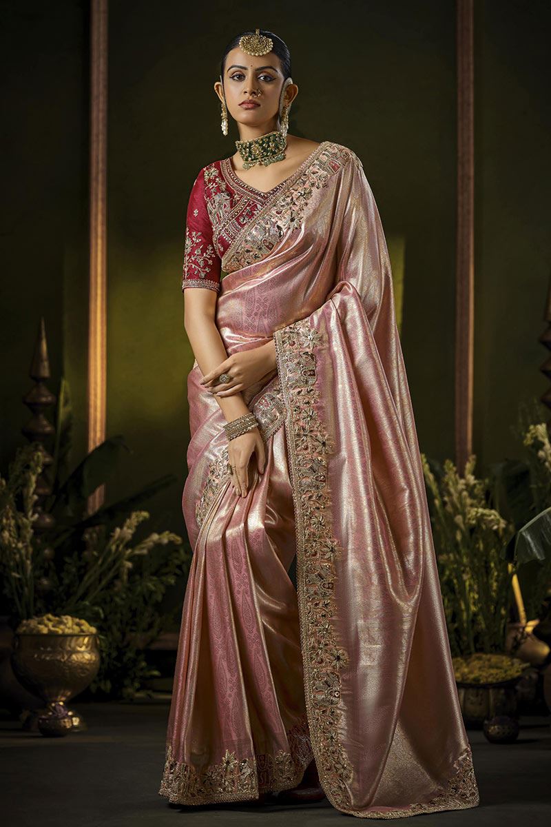 Astounding Silk Designer Saree for Engagement, Wedding and Reception