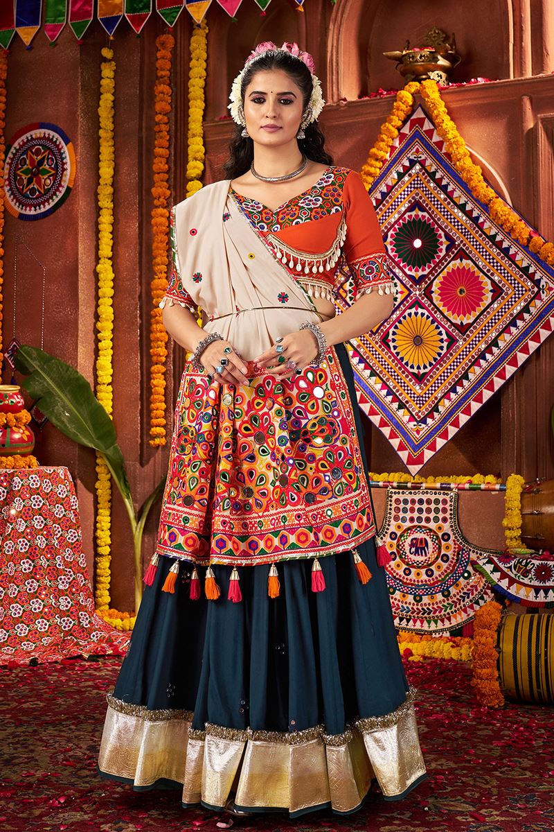 Charming Designer Navratri Lehenga Choli for Garba Dance and Festival Celebrations
