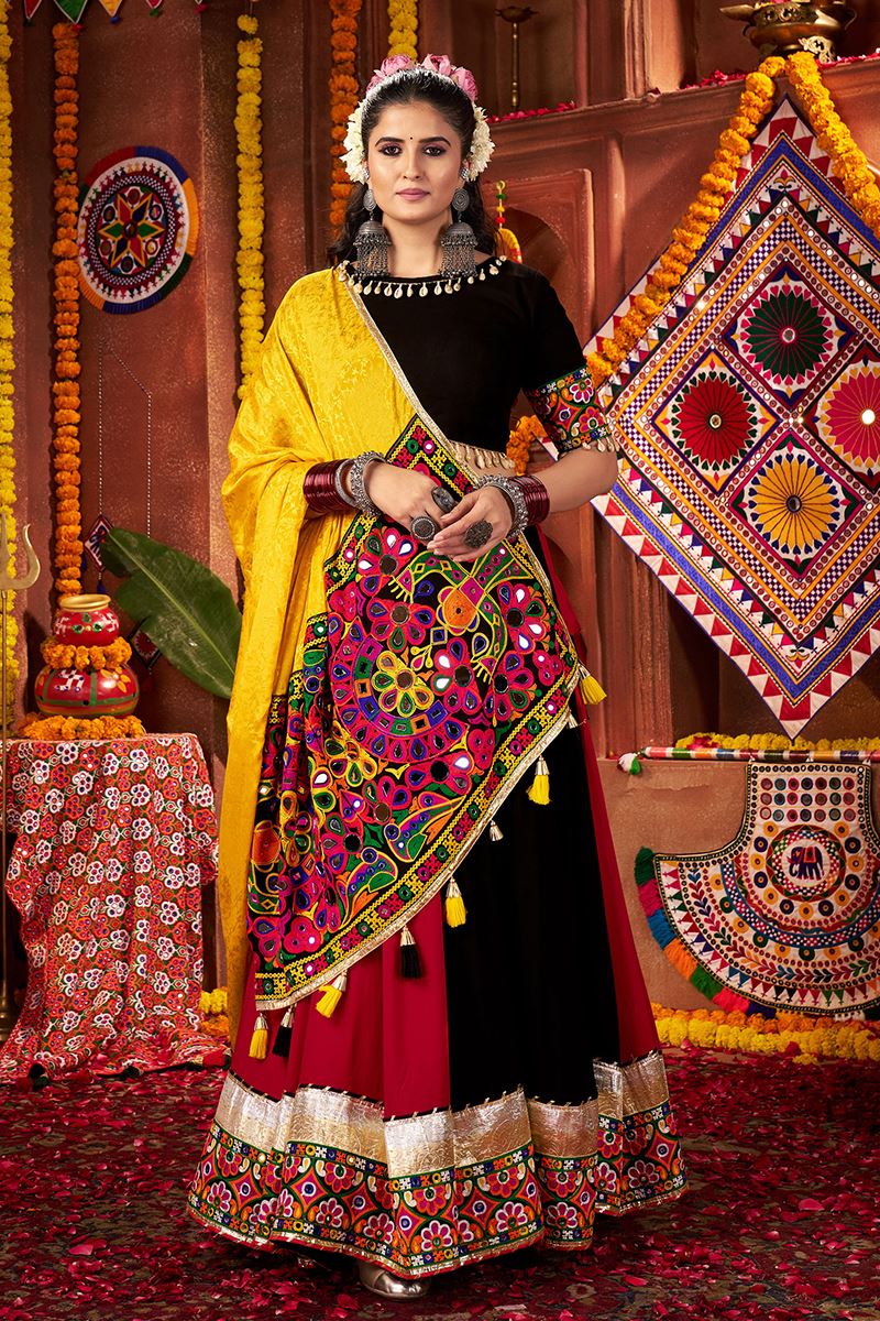 Exuberant Designer Navratri Lehenga Choli for Garba Dance and Festival Celebrations