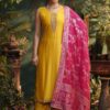 Dazzling Designer Straight Cut Suit for Haldi, Festivals, and Sangeet