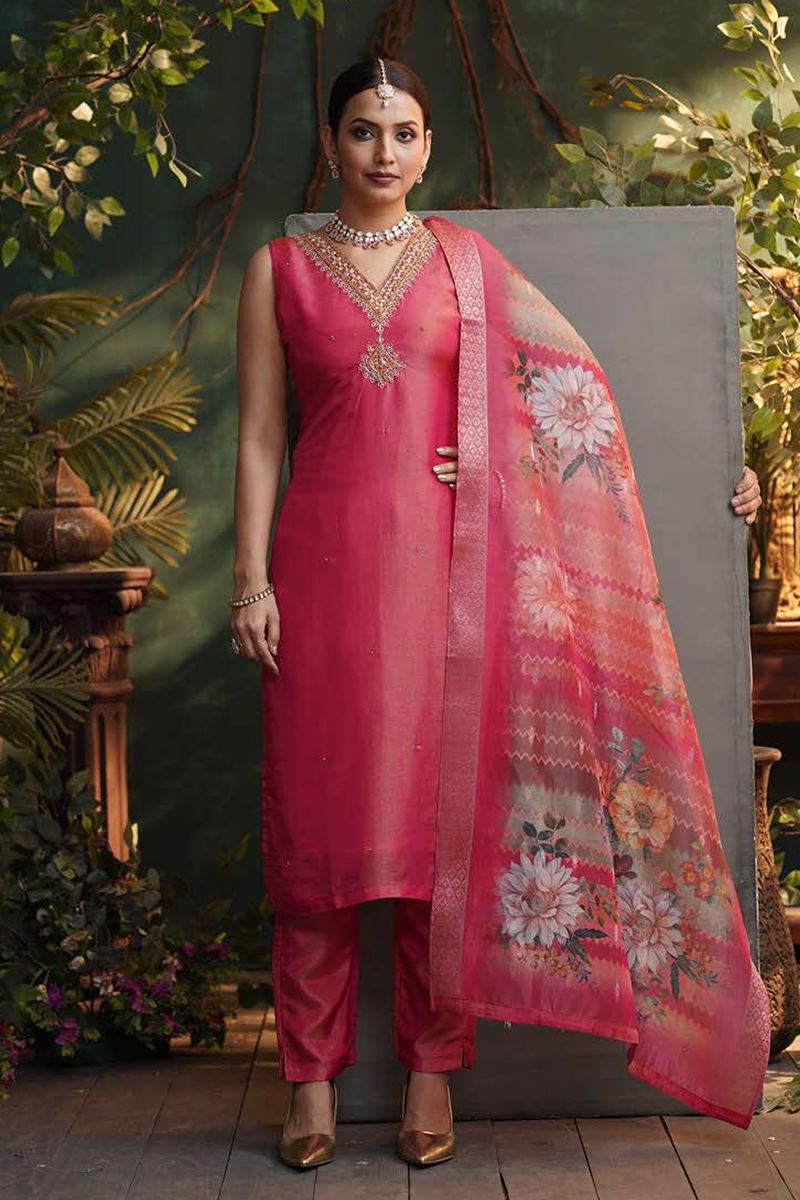 Alluring Designer Straight Cut Suit for Festivals, Sangeet, and Parties