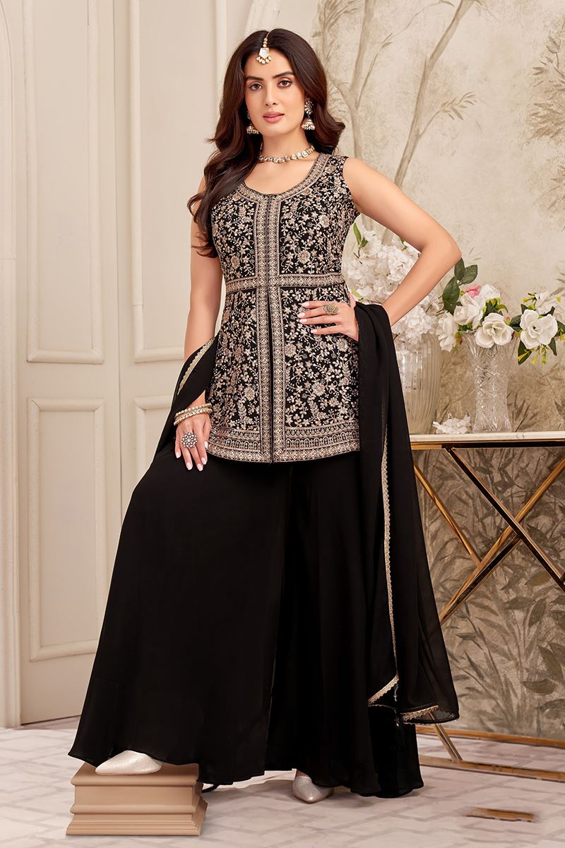 Captivating Designer Palazzo Suit for Sangeet and Parties