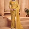 Magnificent Tissue Silk Designer Saree for Engagement, Haldi, and Parties