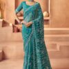 Heavenly Tissue Silk Designer Saree for Engagement, Sangeet, and Parties
