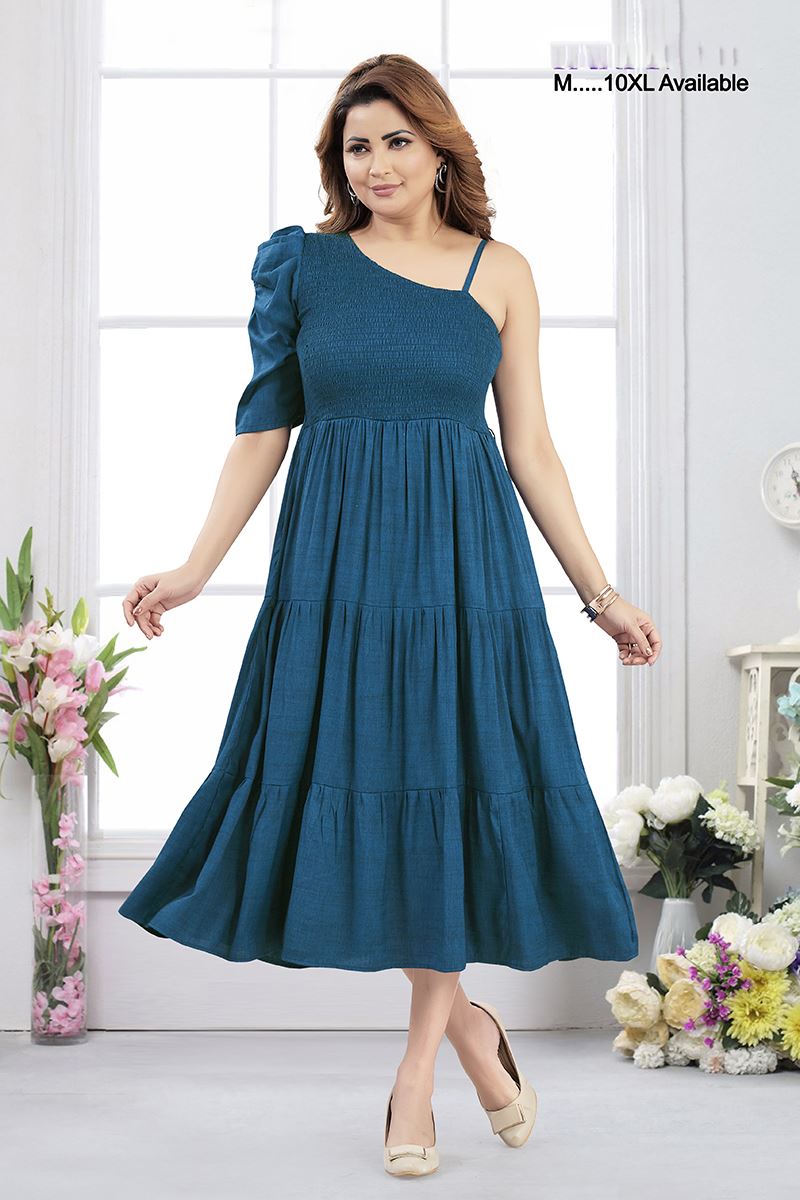 Charismatic AirForce Blue Designer Outfit for Sangeet and Parties