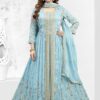 Beautiful Muslin Silk Designer Anarkali Suit for Festivals, Sangeet, and Parties