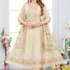 Heavenly Chinon Silk Designer Anarkali Suit for Festivals, Sangeet, and Parties