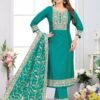 Divine Designer Straight Cut Suit for Mehendi, Sangeet, and Parties