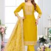 Exuberant Designer Straight Cut Suit for Haldi, Sangeet, and Parties