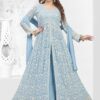 Delightful Georgette Designer Anarkali Suit for Festivals, Sangeet, and Parties
