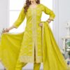 Enticing Designer Straight Cut Suit for Haldi, Sangeet, and Parties